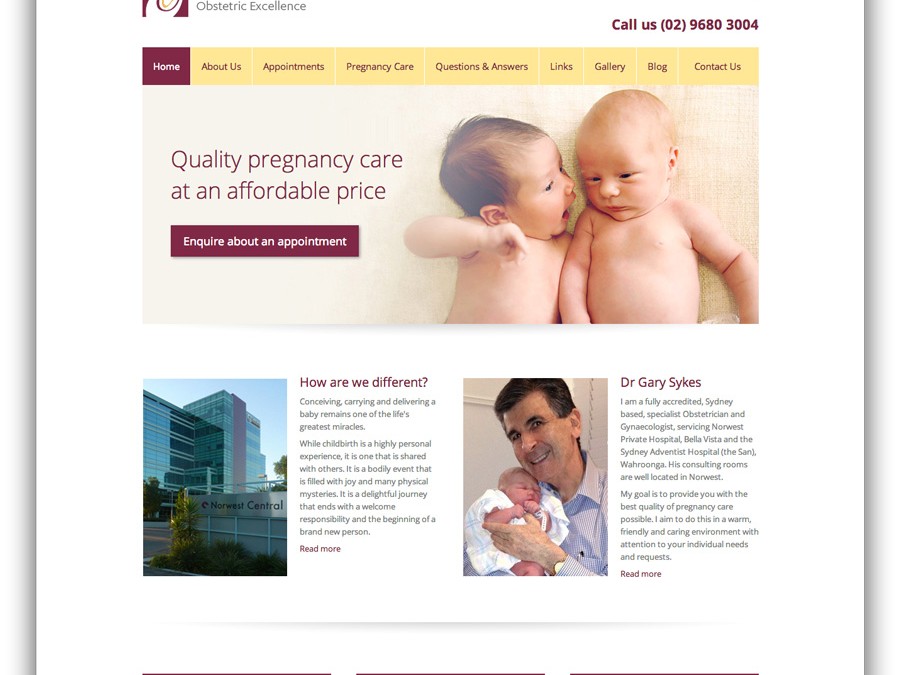 Dr Gary Sykes – Obstetric Excellence